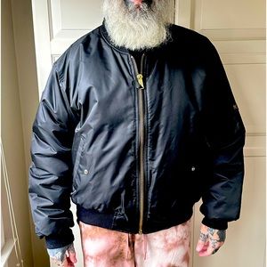 Men’s Black Bomber Jacket